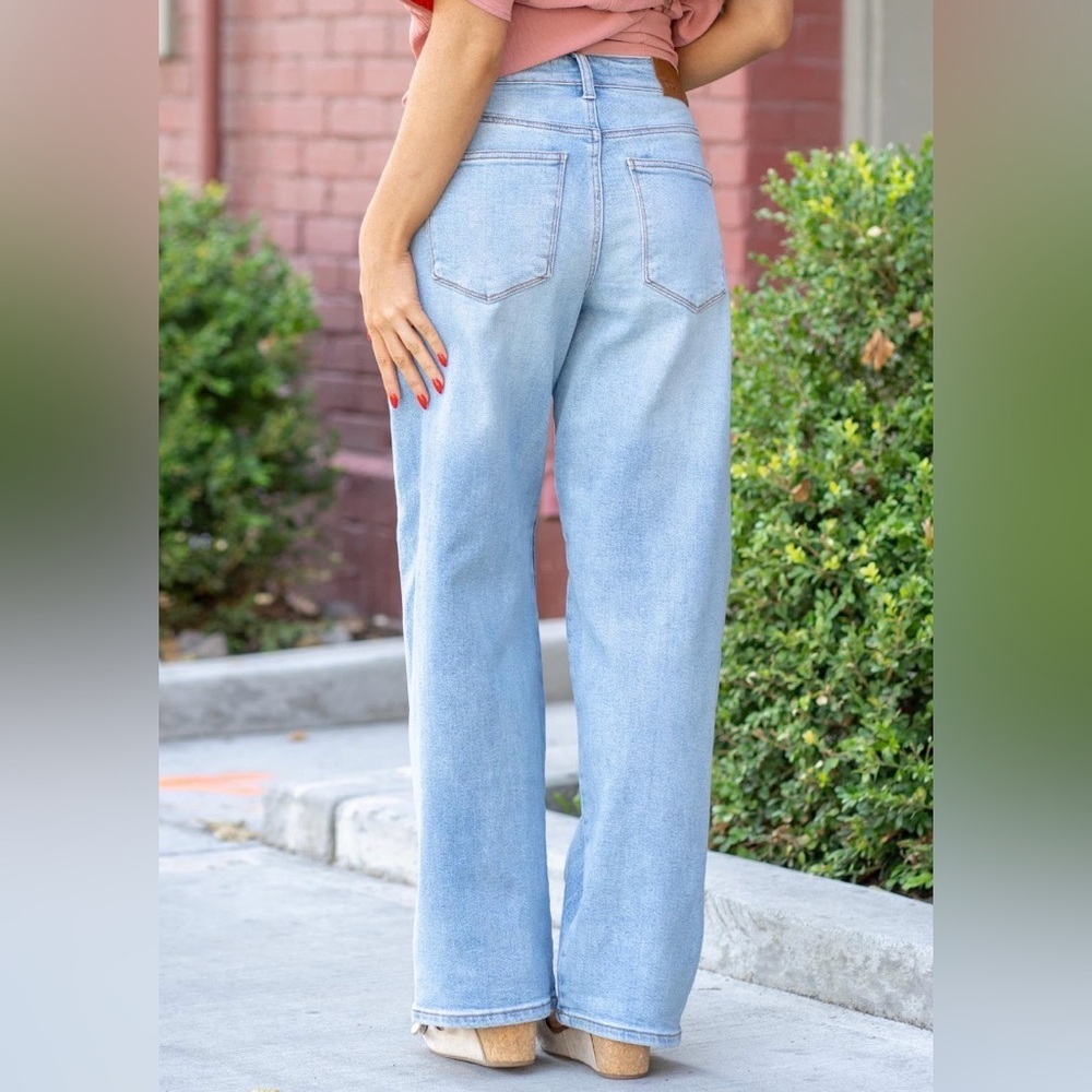 Judy Blue Wilhelmina High Waist Rigid Magic Straight Jeans Baggy- 15/32 - Picture 3 of 15